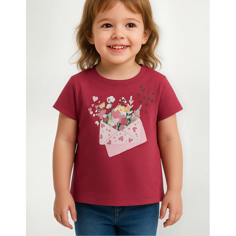 Blusa Casual Para Niña Mod.3070 Marca Mayoral® Hibiscus 2 Años
