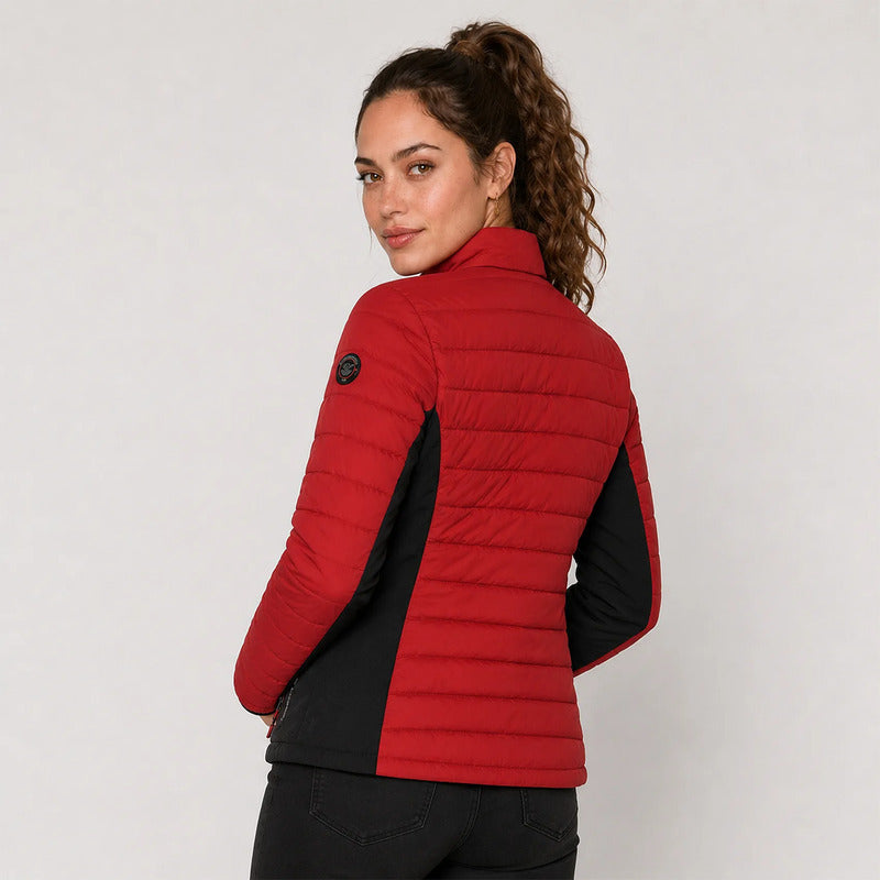 Chamarra Capitonada Para Mujer Dw90-pol9010 Greenlander® Rojo M Capitonado