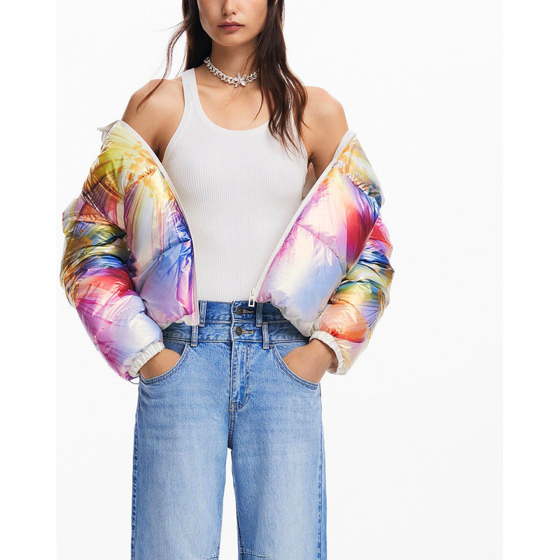 Chamarra Impermeble Y Acolchada Para Dama Marca Desigual®