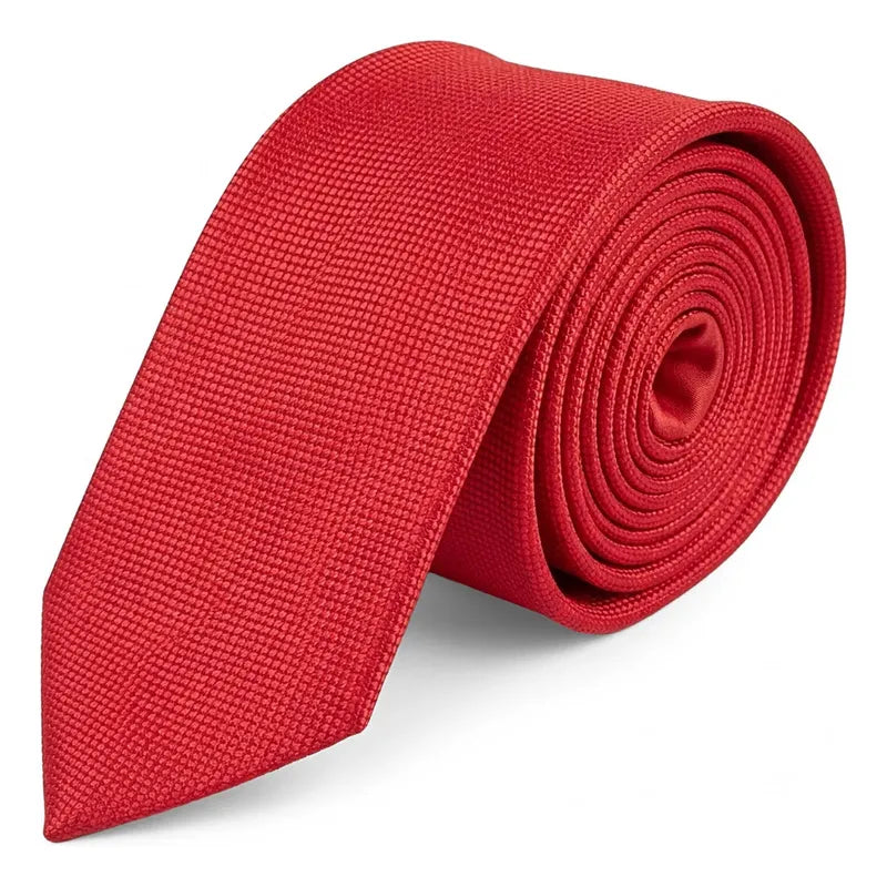 Corbata Elegante Para Hombre Eventos Y Negocios Marca Cotu® Rojo Texturizado 160 Cm