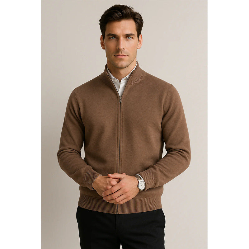 Suéter De Hombre De Punto Fino Con Cierre Mod.e55304 Bobois®