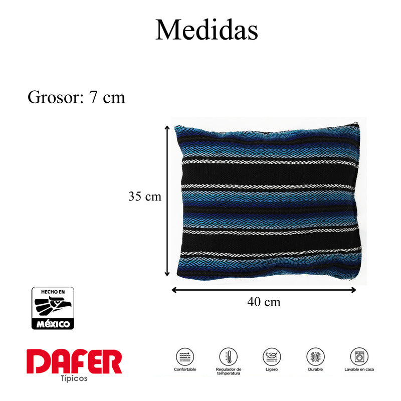 Frazada De Viaje Artesanal Con Almohada Set De Descanso