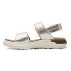 Sandalia Casual Para Mujer Con Cápsula 1294010 Marca Flexi® Oro Liso 25 Mx