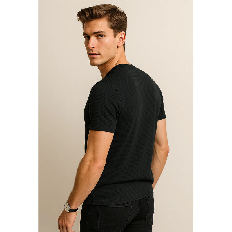 Playera Rayada Casual Para Caballero M.a55307 Marca Bobois®