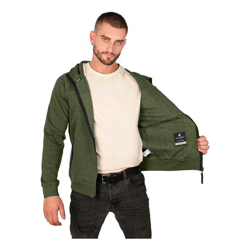 Sudadera Para Hombre Mod.cw86-sud7003 Marca Greenlander® M Verde Claro Jaspeado