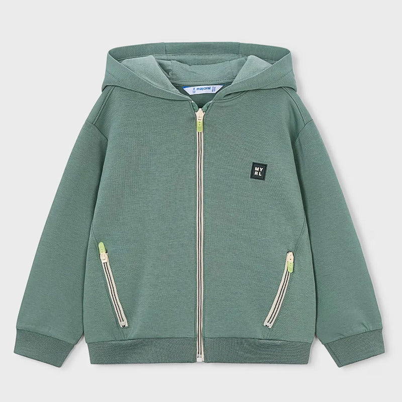 Sudadera Casual Para Niño Mod.3442 Marca Mayoral® 6 Años Verde Lisa