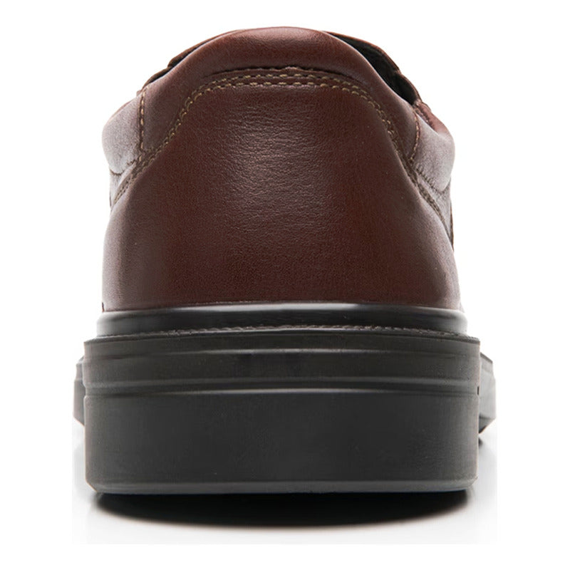 Zapato Conford Para Hombre Mod.419602 Marca Flexi® Marrón Oscuro Lisa 28 Mx