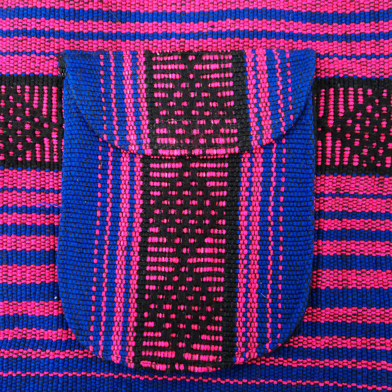 Mochila Artesanal Tejida Tipo Morral Con Bolsillo Frontal 10kg