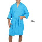 Bata De Baño Unisex Absorbente Unitalla Tela Suave Ligera