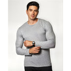 Playera De Hombre Manga Larga Mod.a35311 Marca Bobois®