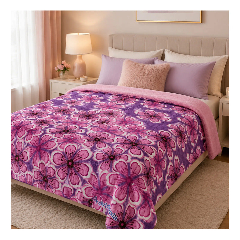 Edredón Borrega Soft Sobrecamero 2x2.20m Marca Providencia® Multicolor Malaga