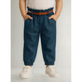 Pantalón De Niña Con Cinturón Mod.3552 Indigo Marca Mayoral® Índigo Liso 2 Años