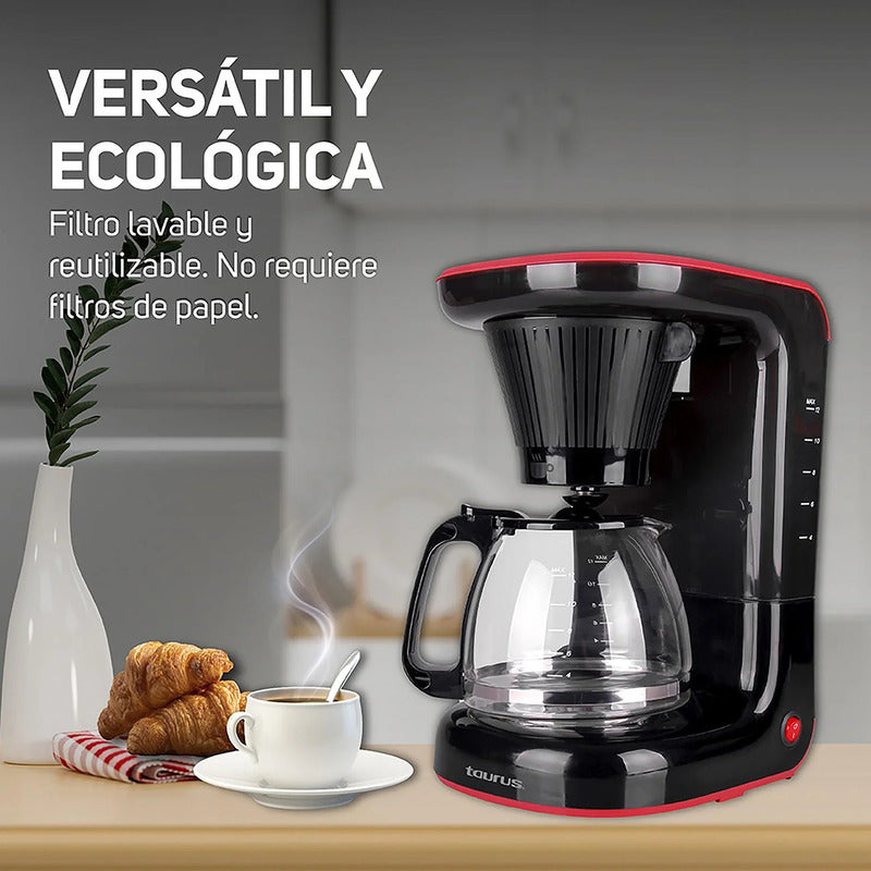 Cafetera De Goteo 1.2 L Mod. Velvet Coffee Marca Taurus® Negro