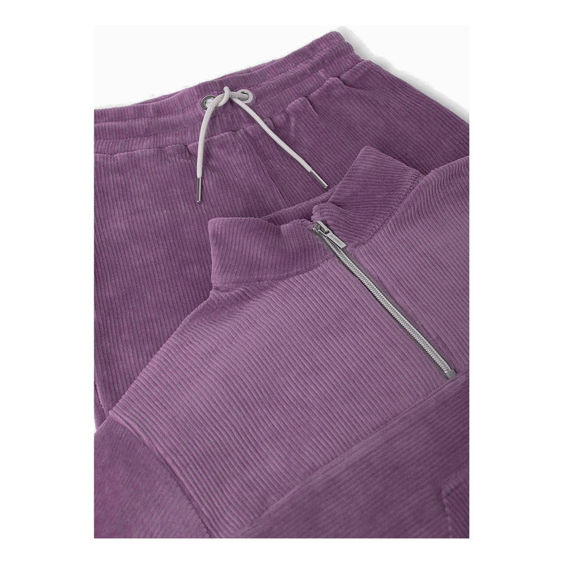 Conjunto Pana Para Niña Mod.7845 Marca Mayoral® Lila Pana 18