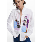 Camisa Minnie Mouse Para Mujer 25swcw24/1000 Desigual® Blanco Minnie Mouse Xs