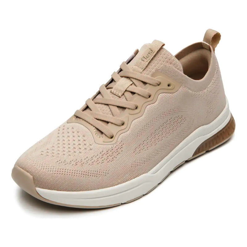 Tenis Casual Para Dama Mod.105125 Marca Flexi® Beige 24.5 Mx