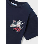 Playera Casual Para Niño Mod.3063 Marca Mayoral® Azul Deep Space 9 Años Lisa