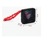 Cartera Con Textura Para Mujer 26sayp07/2000 Marca Desigual® Negro Floreado Texturizado
