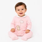 Mameluco Ligero Para Bebé Mod.1743 Marca Mayoral® Rosa 4-6 Meses Lisa