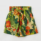 Conjunto Para Niña Short+blusa Mod.3281 Marca Mayoral® Banana Floreado 7 Años