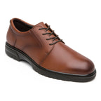 Zapato Semi Formal Para Caballero Mod.419501 Marca Flexi® Marrón Lisa 27 Mx