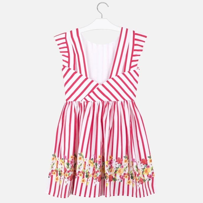 Vestido Cómodo Para Niña Mod.6984 Sandia Marca Mayoral® Sandia Rayas 16 Años