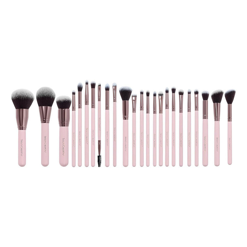 Set De Brochas 24pz Con Estuche De Viaje Beauty Creations® Pretty And Perfect