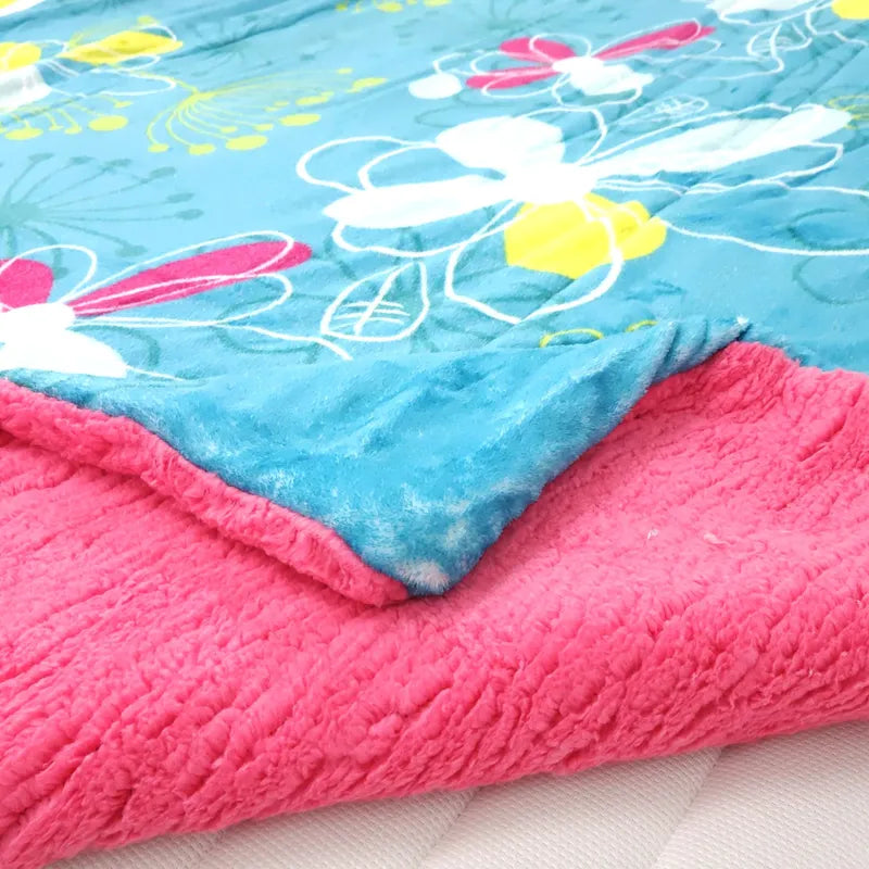 Edredón Jumbo De Borrega King Size 2.30mx2.40m Providencia® Mayra Multicolor