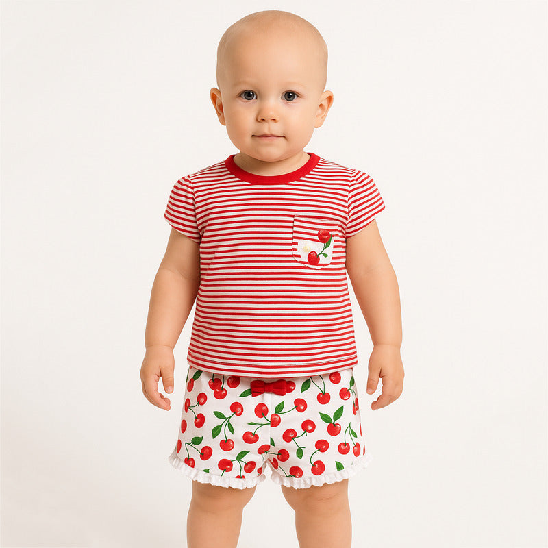 Conjunto De Niña Camiseta+pantalon Corto Mod.1606 Mayoral®
