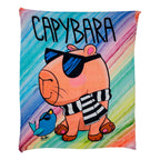 Cobertor Ligero Super Suave Matrimonial Diseños Providencia® Capibara Cool 850 G Multicolor