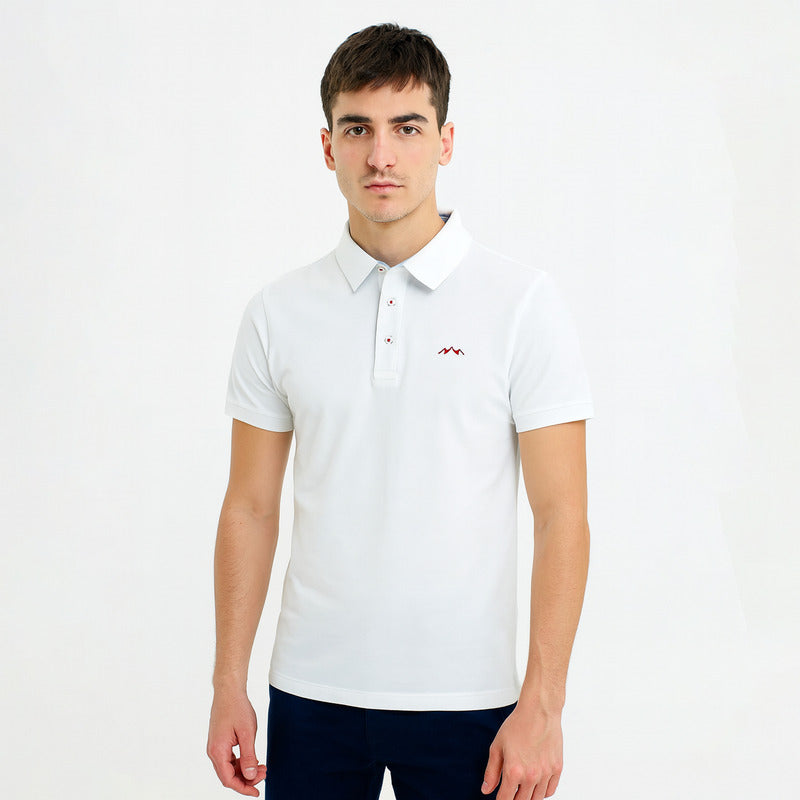 Playera Tipo Polo Corte Slim Para Hombre Marca White Peak®