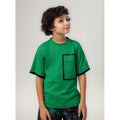 Playera Oversize Fit Para Niño Mod.6046 Marca Mayoral Clorofila Líneas 14 Años Lisa
