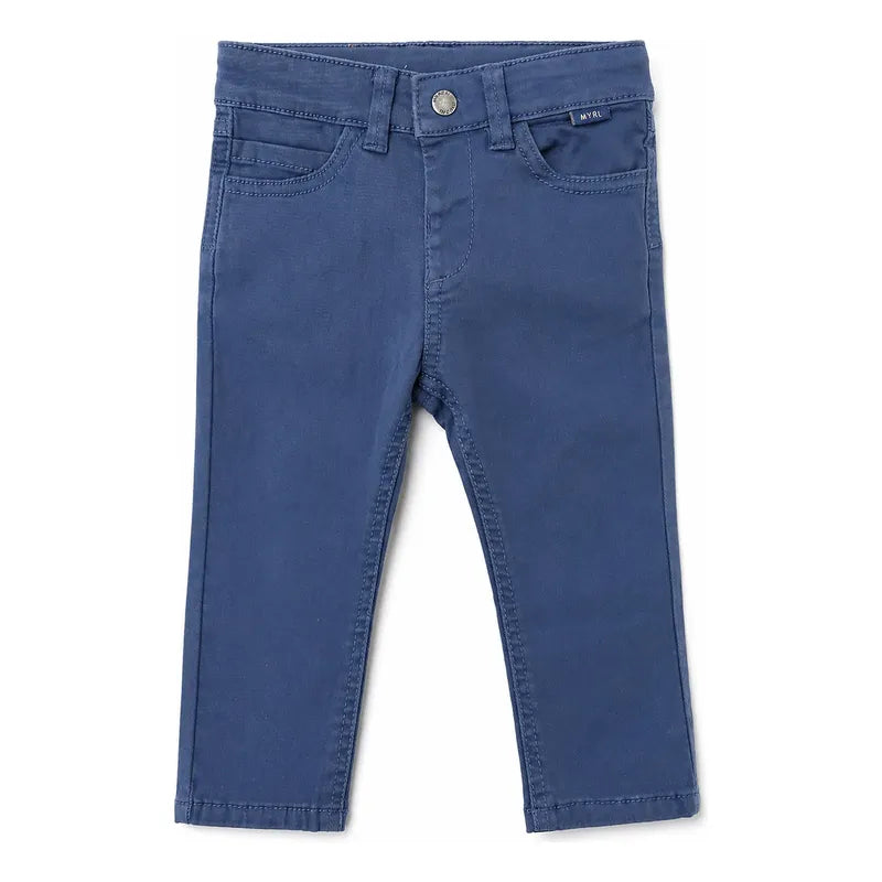 Pantalón Slim Fit Para Bebé Mod. 563 Marca Mayoral® Ultramar Lisa 6 Meses