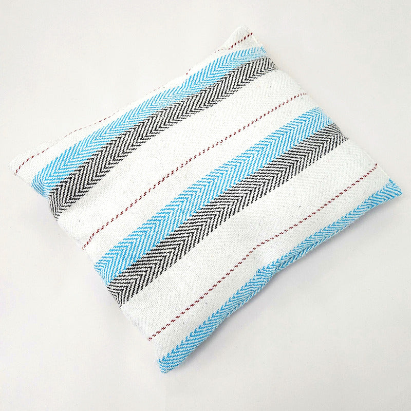 Frazada De Viaje Artesanal Con Almohada Set De Descanso