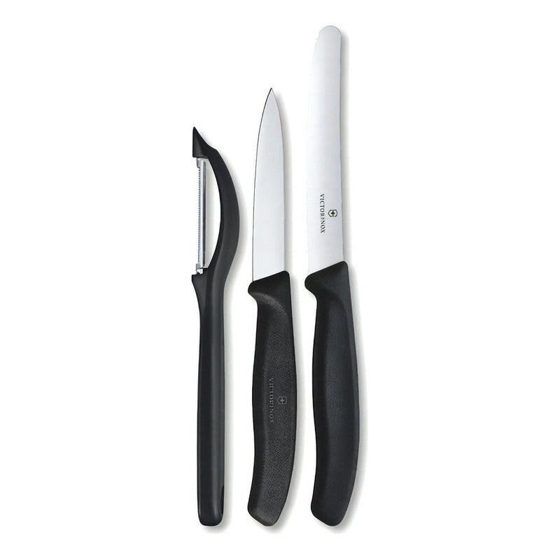 Juego De Cuchillos Y Pelador Mod.6.7113.31 Victorinox® Negro