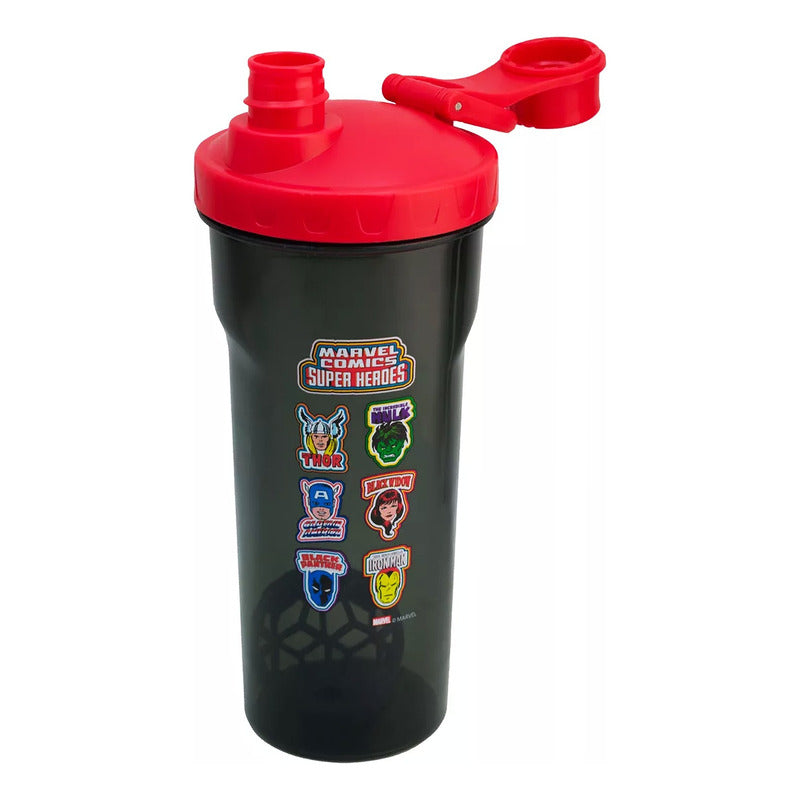 Vaso Mezclador Shaker Con Tapa 700ml Diseños Animados