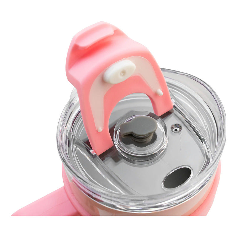 Termo Doble Pared Acero Inoxidable Con Asa/popote 1.2l Nuvó®