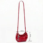 Bolso Pequeño Para Mujer 26sayp Marca Desigual® Rojo Lisa Níquel