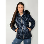 Chamarra Capitonada Para Mujer Mod.dw86-pol7133 Greenlander® Navy G Capitonado