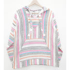 Suéter Poncho Canguro Artesanal Hoodie Acrilico Colores