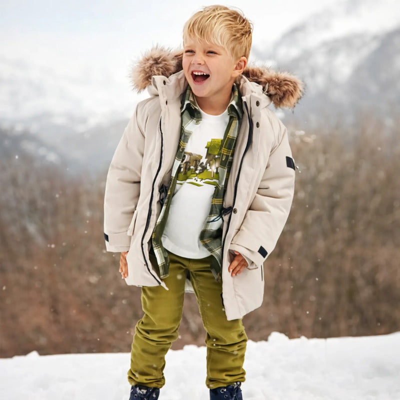 Pantalón Casual Para Niño Mod. 4539 Marca Mayoral® Verde Pesto Liso 9