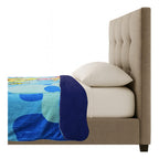 Cobertor Borrega Matrimonial 1.80x2.2m Infantil Providencia® Color Multicolor Diseño De La Tela Bob Esponja Azul 2 Kg