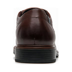 Zapato Derby Semivestir Para Hombre Mod. 400102 Marca Flexi® Marrón Oscuro Lisa 26,5 Mx