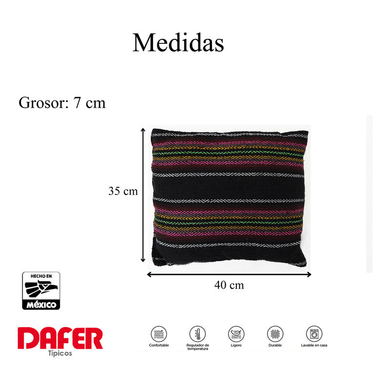 Frazada De Viaje Artesanal Con Almohada Set De Descanso