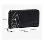 Cartera Mediana Para Mujer 25sayp09/2000 Marca Desigual® Negro Liso