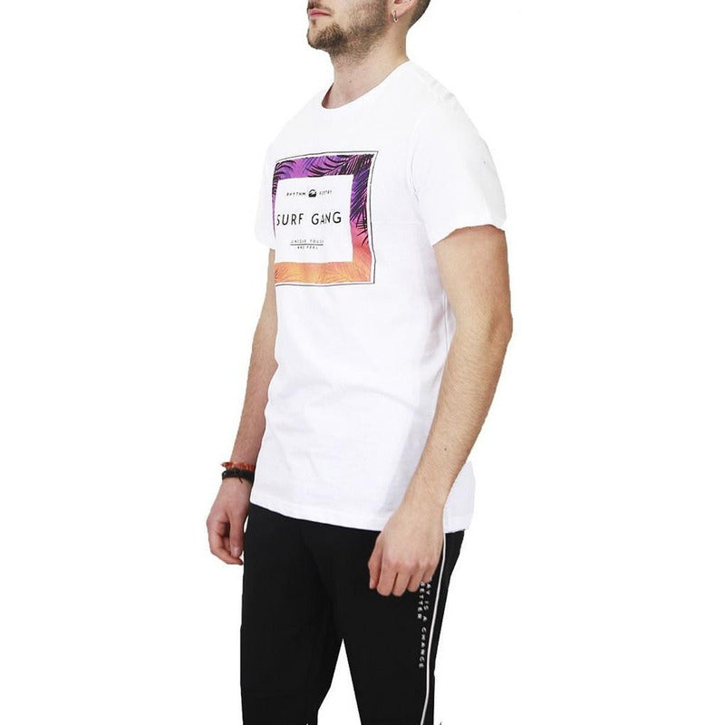 Playera Casual Para Hombre Mod.21k-1201al Marca Losan®