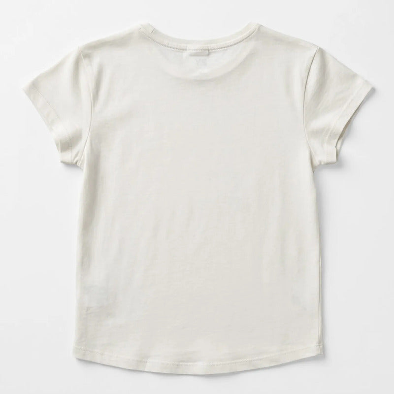 Blusa Casual Para Niña Mod. Zkgap0303 Marca Zippy® Blanco Palmeras 6-7 Años