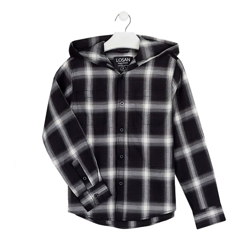 Camisa Con Capucha Para Niño Marca Losan® Mod.123-3000al