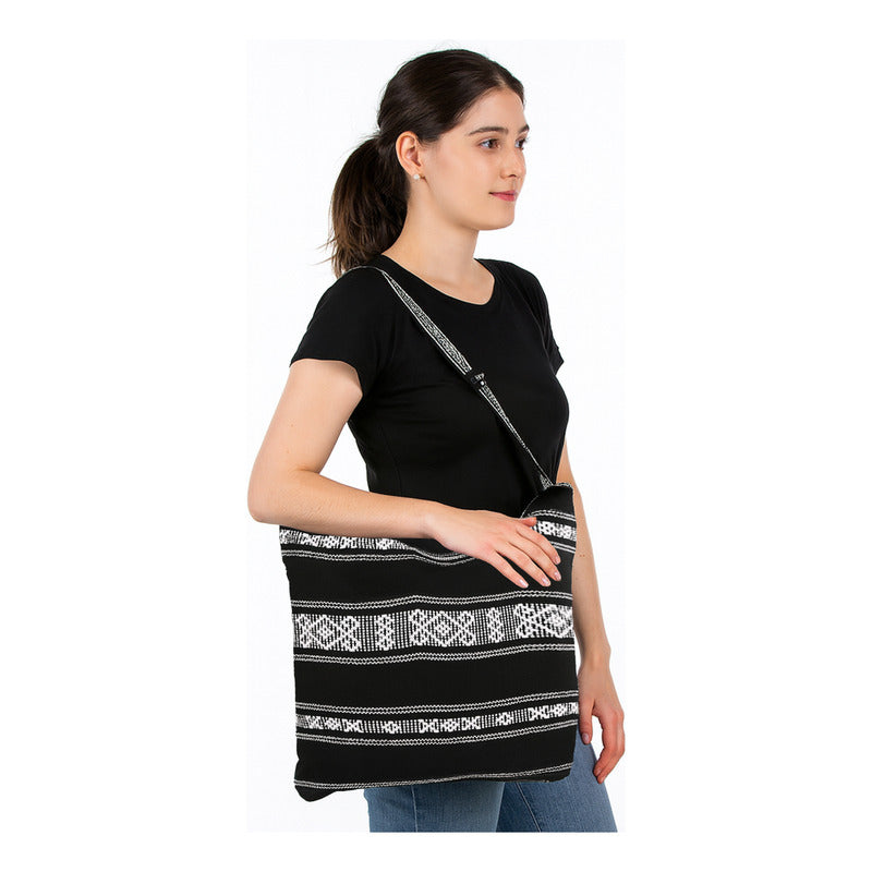 Bolsa Artesanal De Playa Tipo Tote Para Mujer 52x42cm