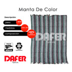 Cobija Mexicana Manta De Color Rayas Económica